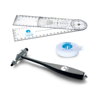 Set "Winkelmesser & Maßband & Reflexhammer"